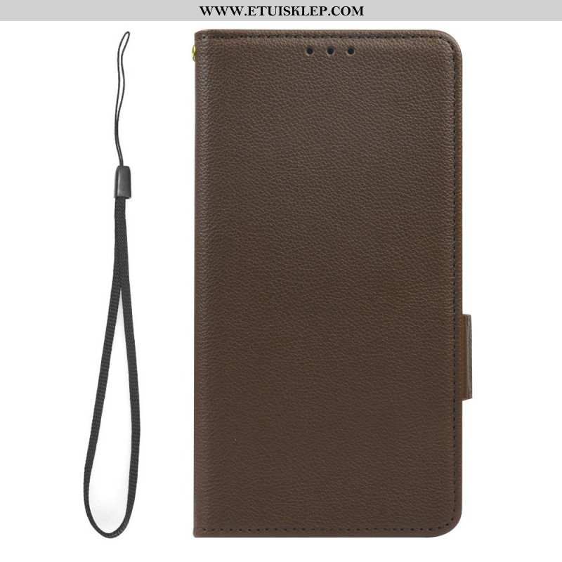 Etui Folio do Xiaomi Redmi Note 12 5G Bardzo Delikatny Styl Liczi